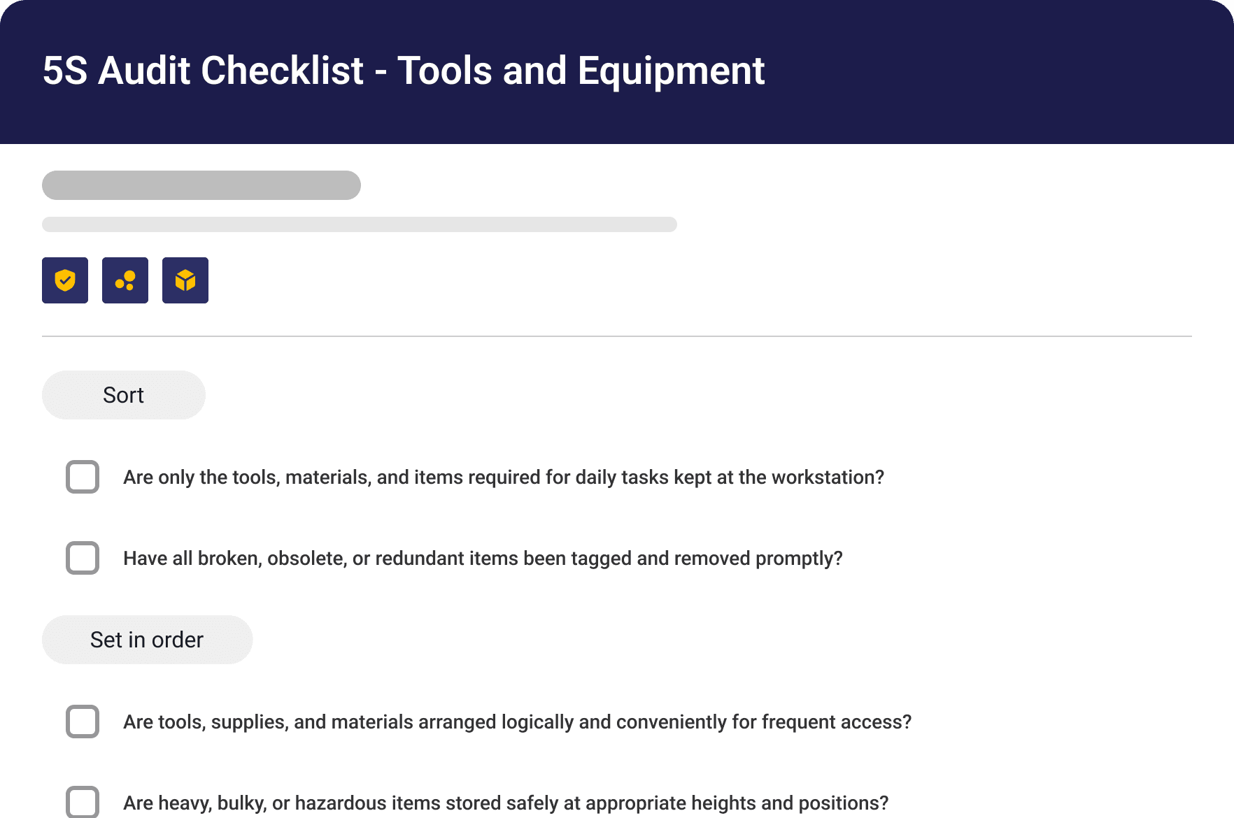 Stop checking boxes, start driving improvement - Hero illustration showcasing the main product or service