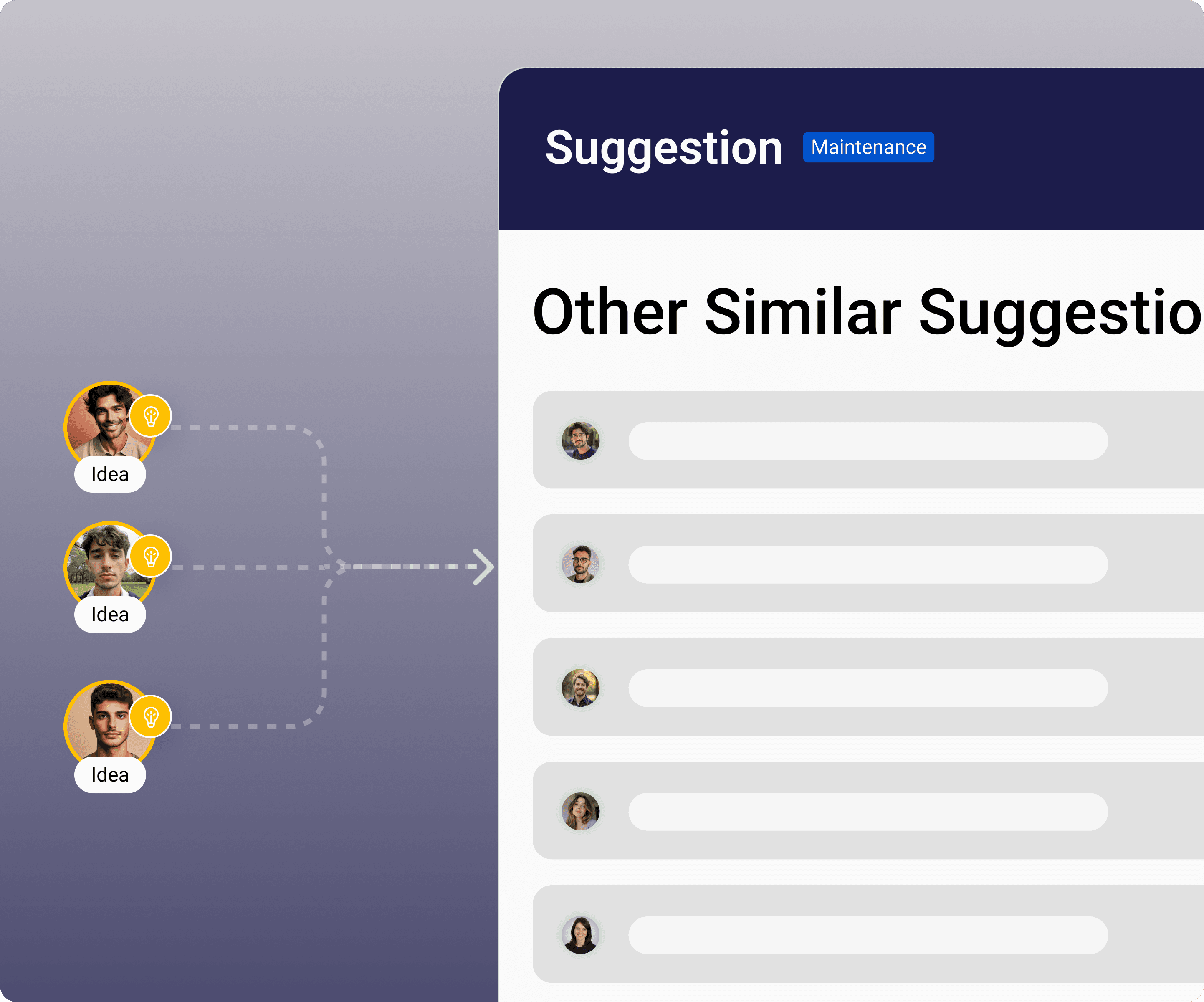 Group similar ideas automatically