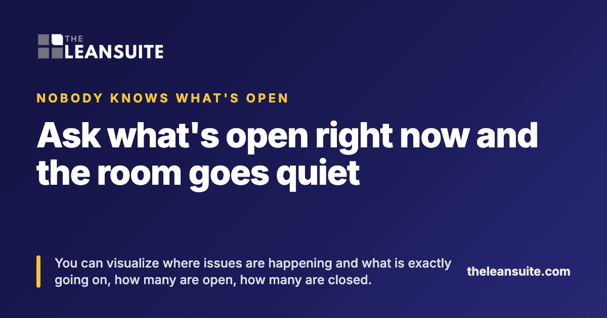 Ask what's open right now and the room goes quiet